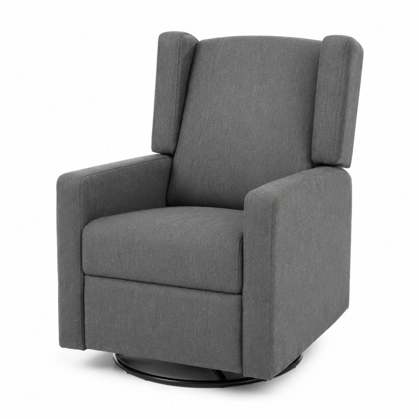 Fauteuil Relaxation en Tissu Polyester Gris avec Rotation