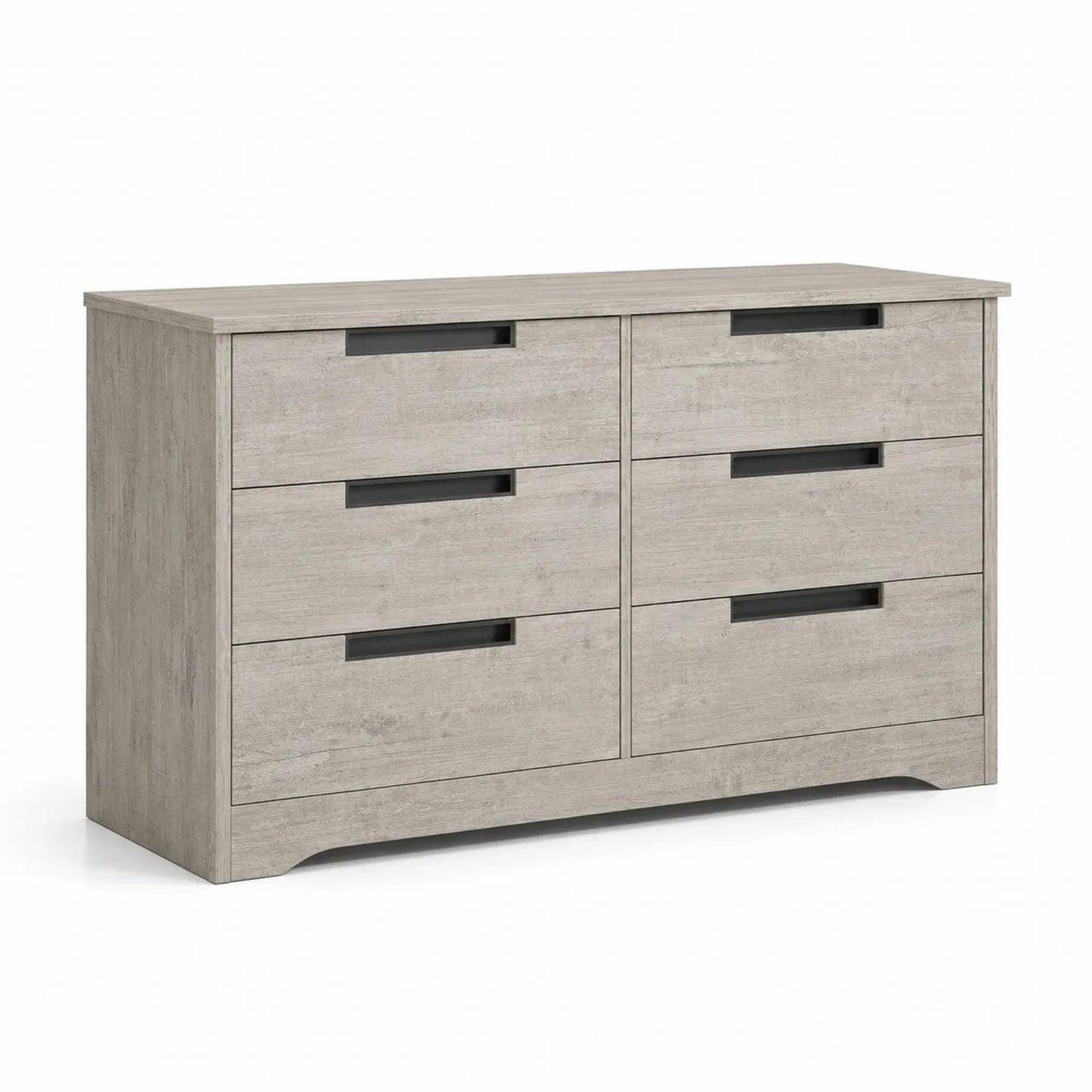Commode 6 Tiroirs en Bois Chêne