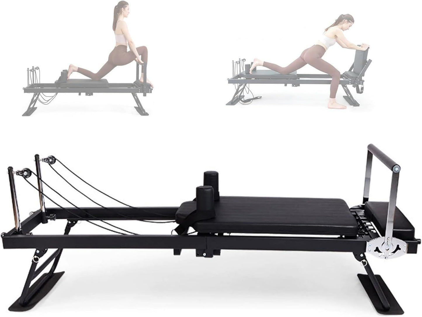 Machine de réformateur de Pilates – structure en acier, pliable, usage à domicile, 7 kg