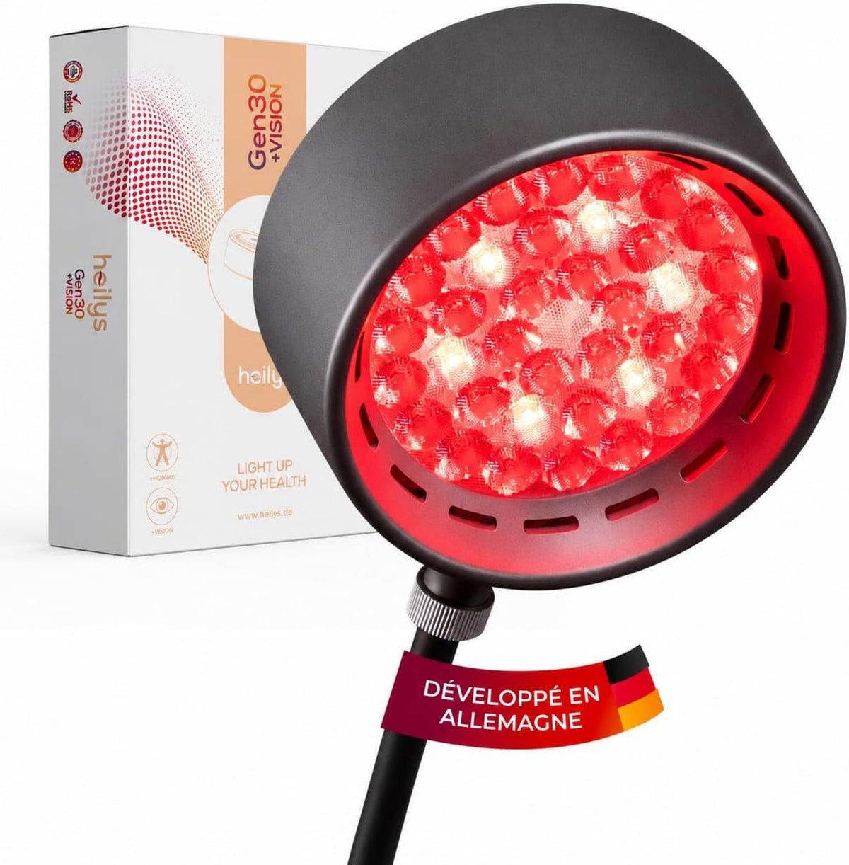 Gen30 Lampe LED à lumière rouge avec 6 longueurs d'onde: affichage LED, 850 nm