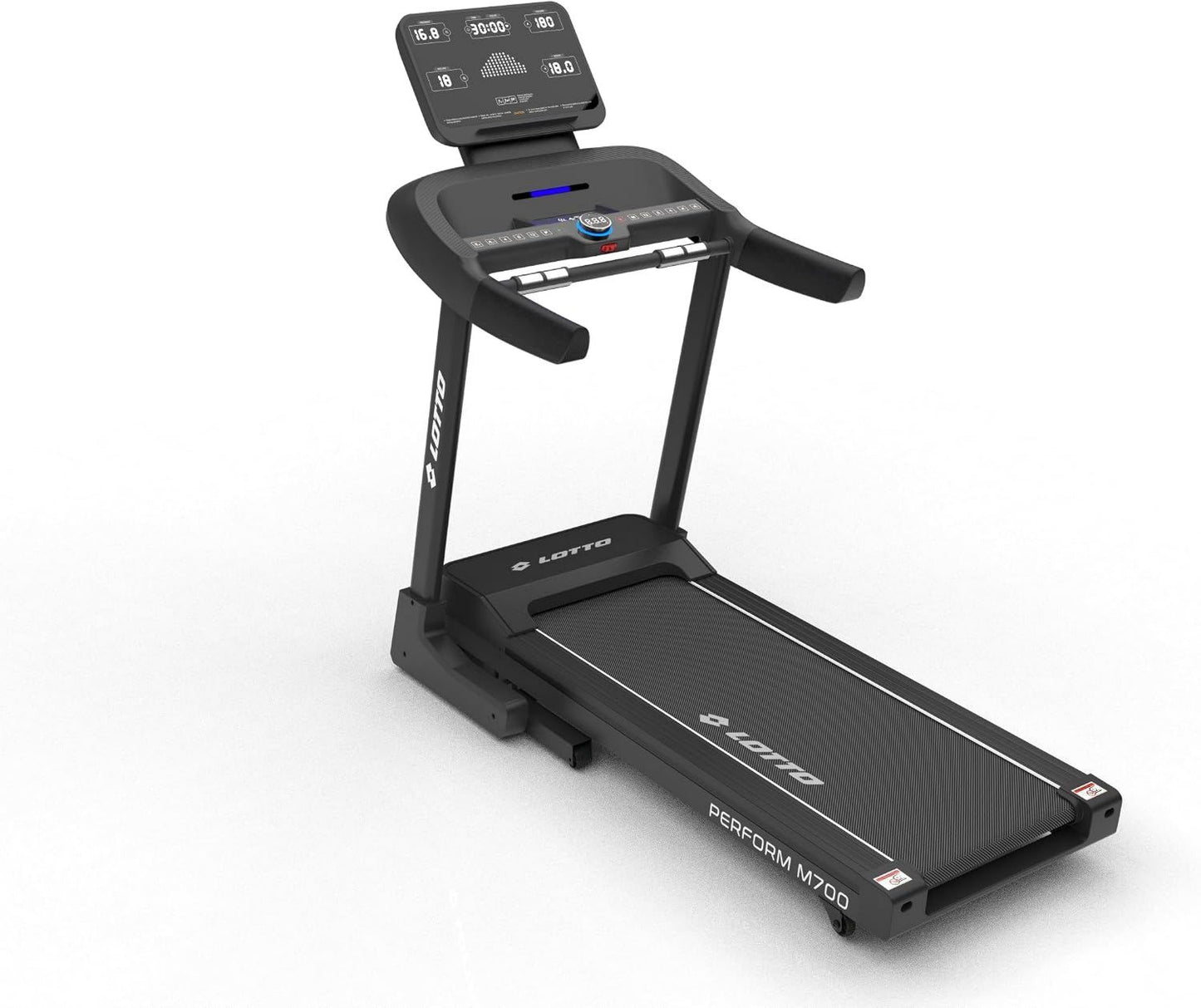 Tapis de course: M700, inclinaison réglable, pliable, connexion Bluetooth, affichage LED, 18 km/h, 18 Niveau x