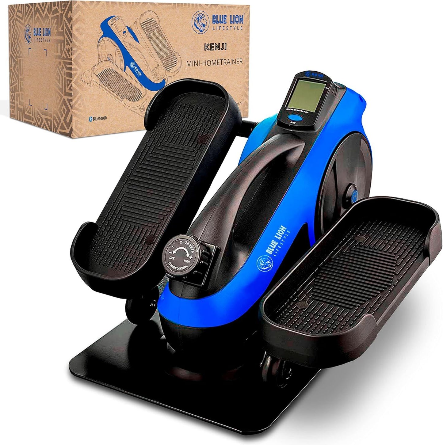 Vélo elliptique – connexion Bluetooth, bleu