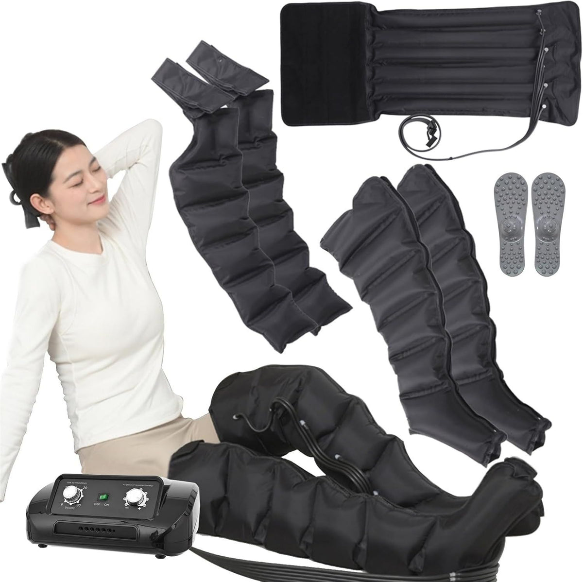 Bottes De Pressothérapie XL 6 Chambre À Air Jambes Et