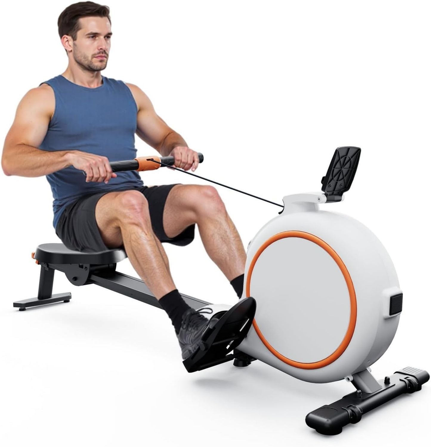 Rameur - résistance magnétique, avec écran, usage à domicile, 136KG, 32 Niveau x, Copant