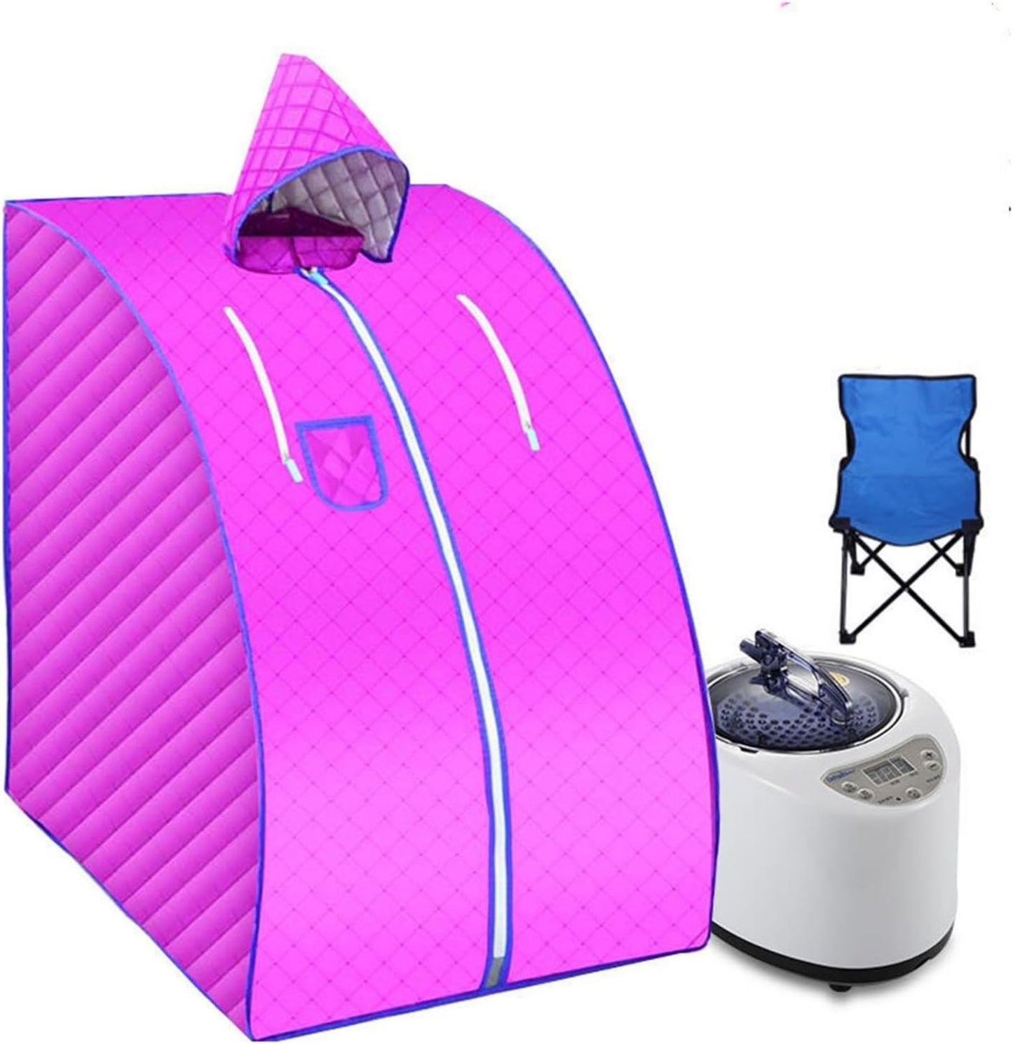 Couverture de sauna infrarouge - structure en acier, pliable, format portable, usage à domicile, 1000 W, 0 L