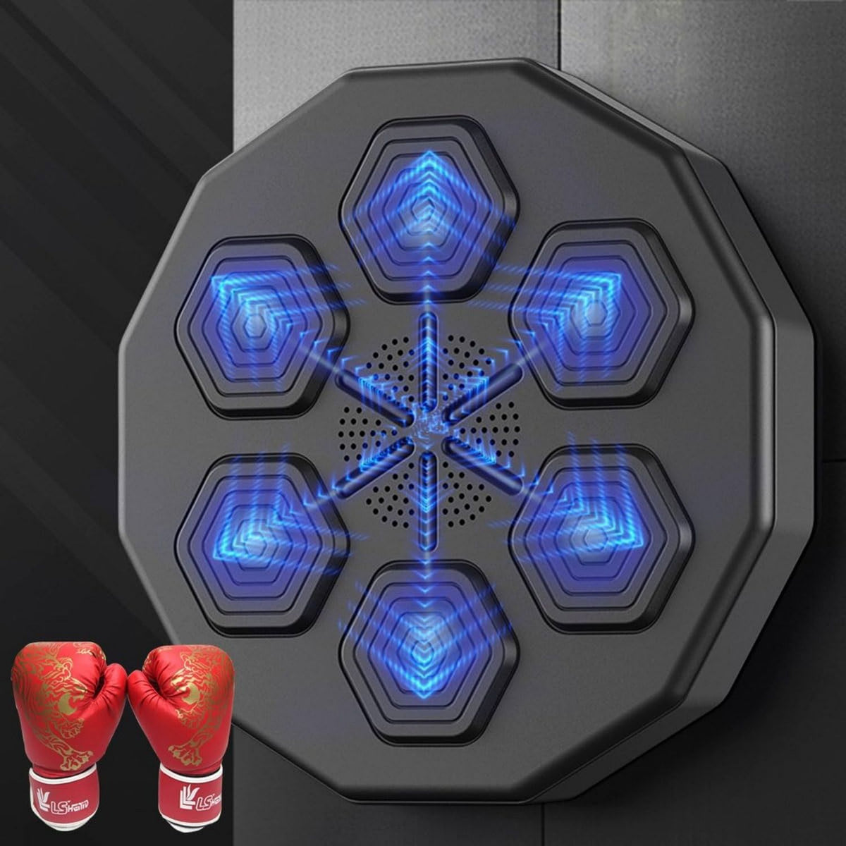 Machine de boxe musicale – montage mural
