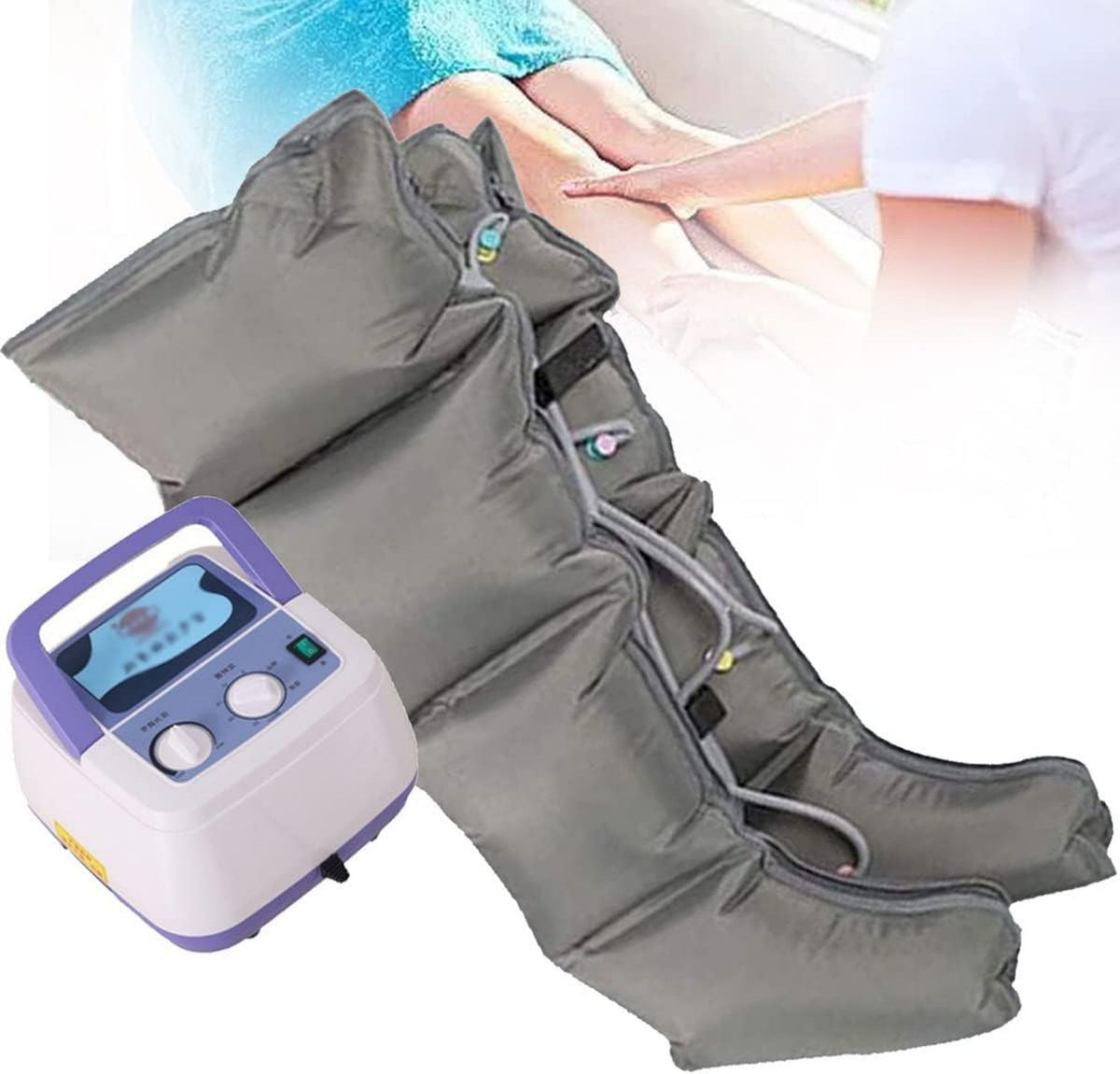 Bottes de pressothérapie: massage par compression d'air, usage professionnel