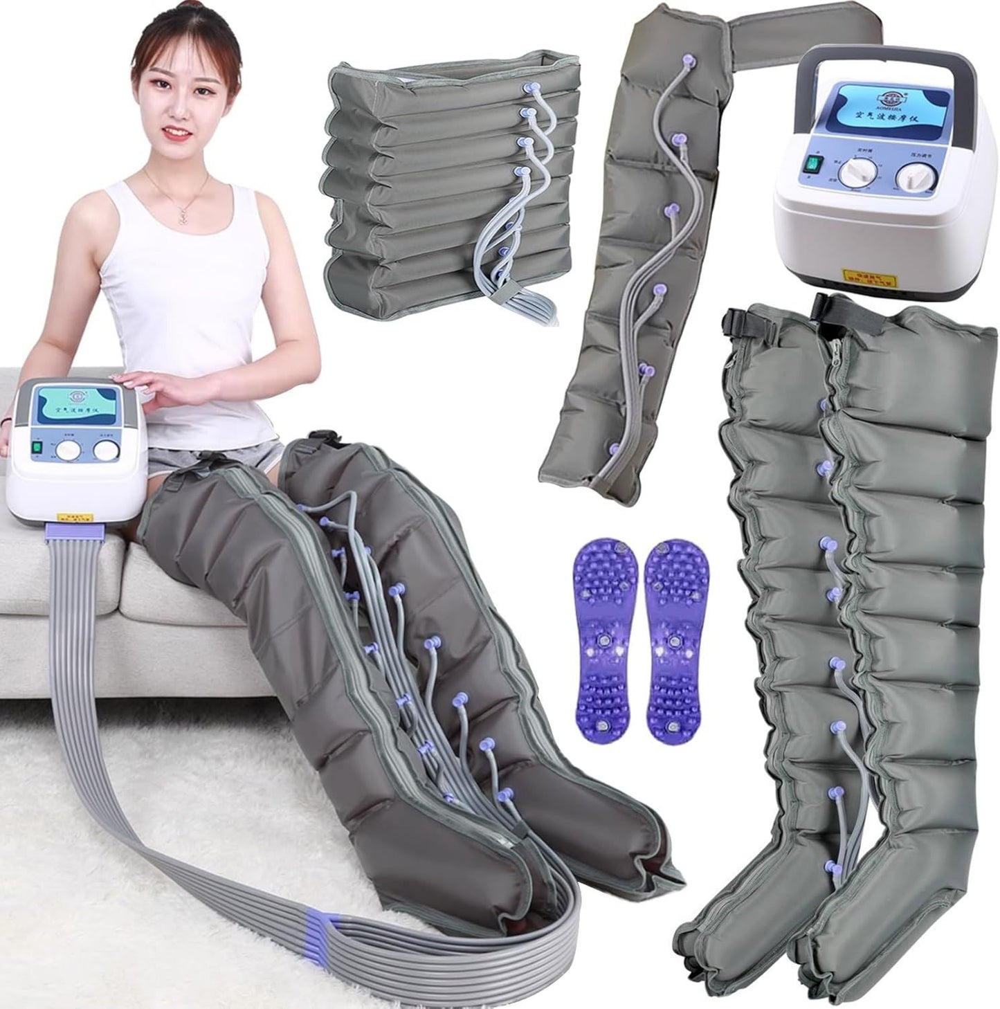 Bottes de pressothérapie: massage par compression d'air