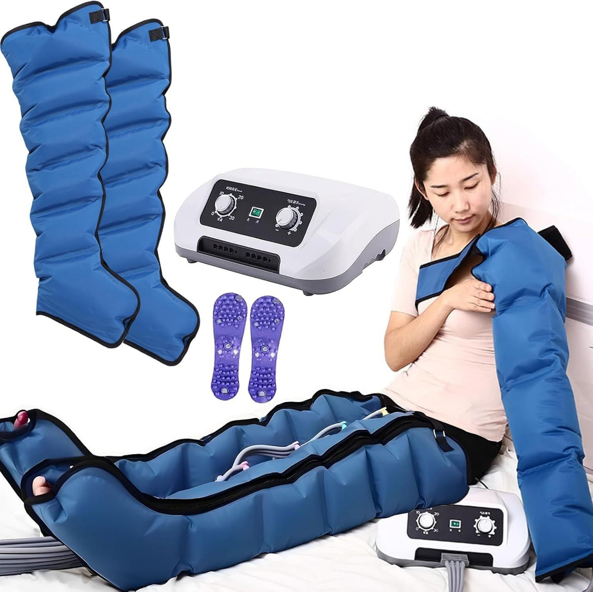 Bottes de pressothérapie: massage par compression d'air