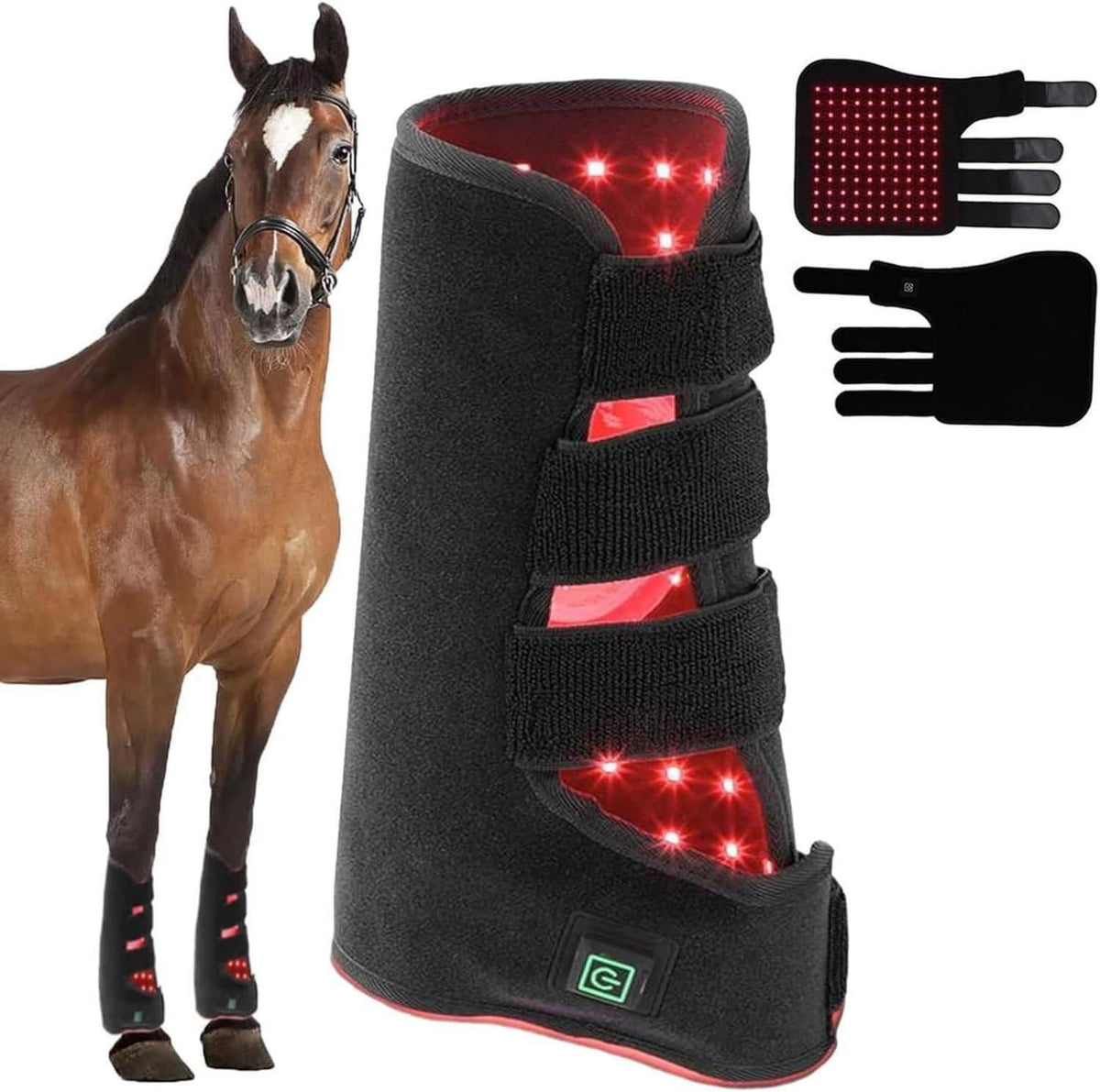 Appareil de luminothérapie LED Rouge pour Chevaux - affichage LED, format portable