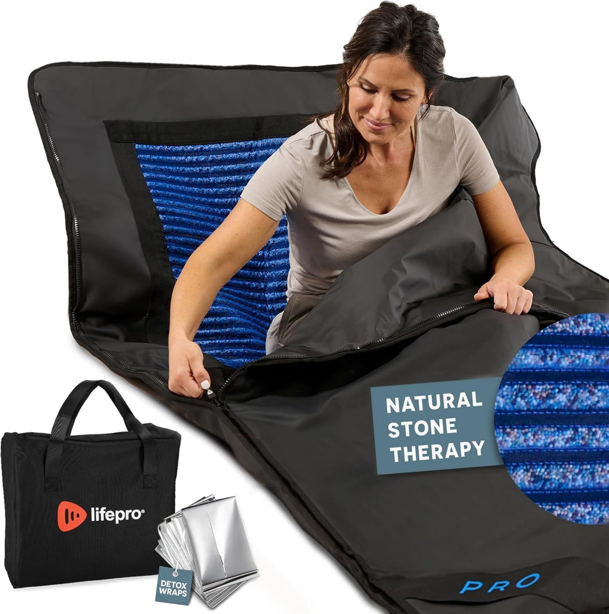 LifePro Couverture de sauna infrarouge: infrarouge lointain, format portable
