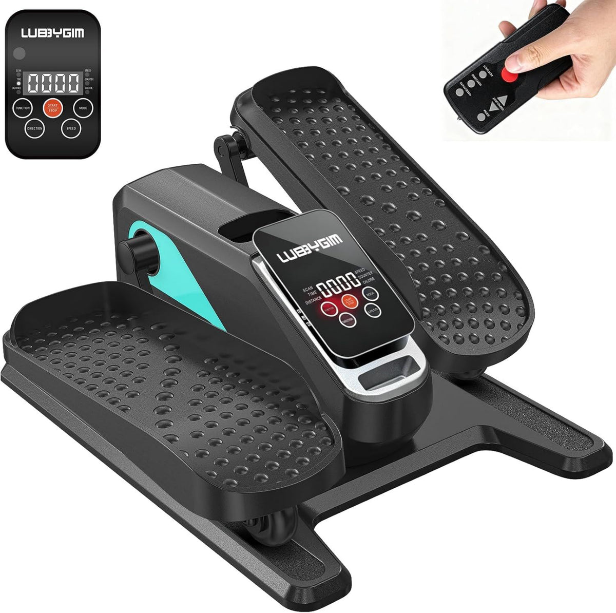 Under Desk Elliptical Machine Quiet Motorized Leg Exerciser with Smart – utilisation sous bureau, fonctionnement silencieux, avec écran, usage à