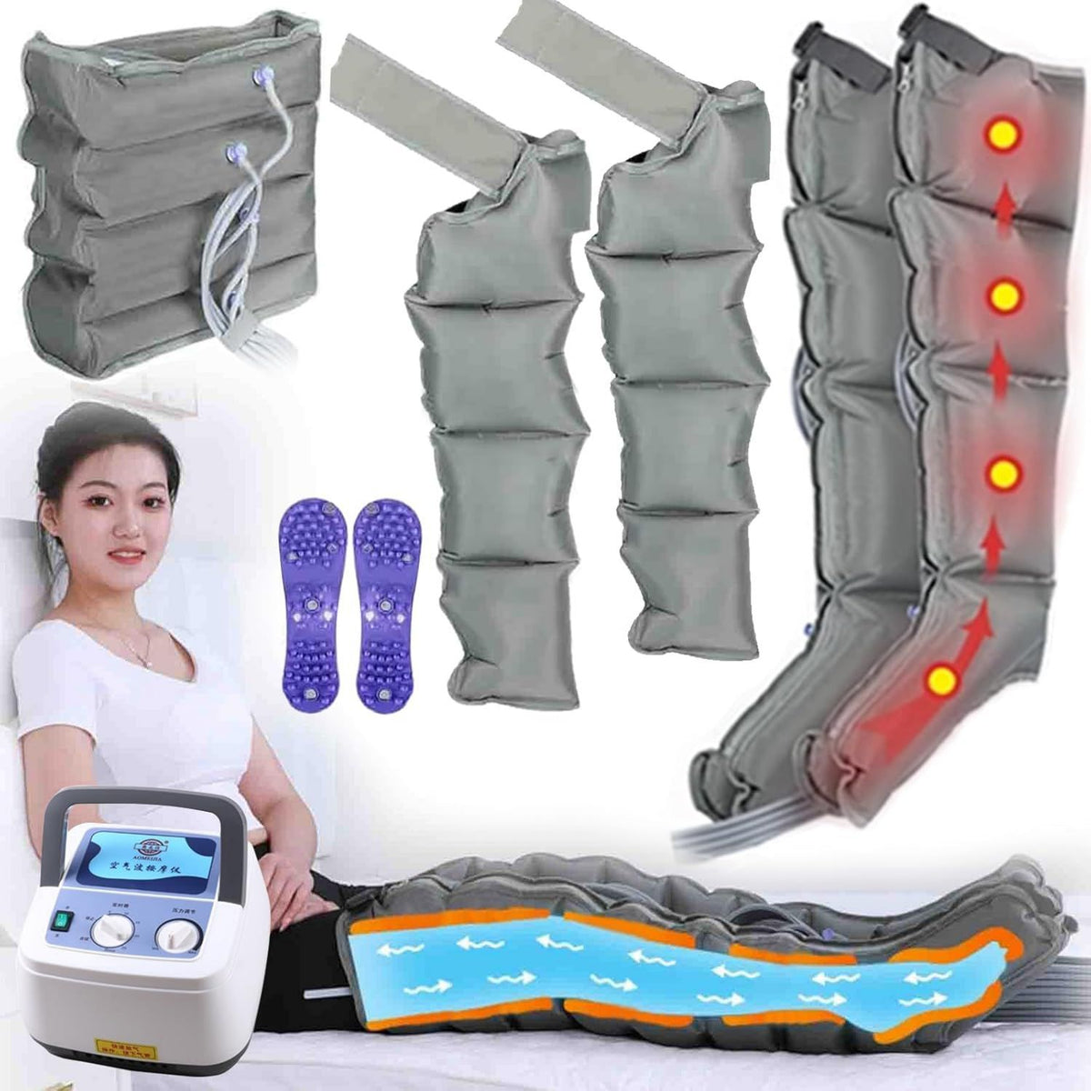 Bottes de pressothérapie – massage par compression d'air