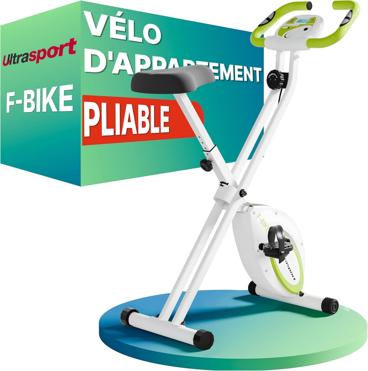 Vélo d'appartement: fonctionnement silencieux, pliable, 130 kg