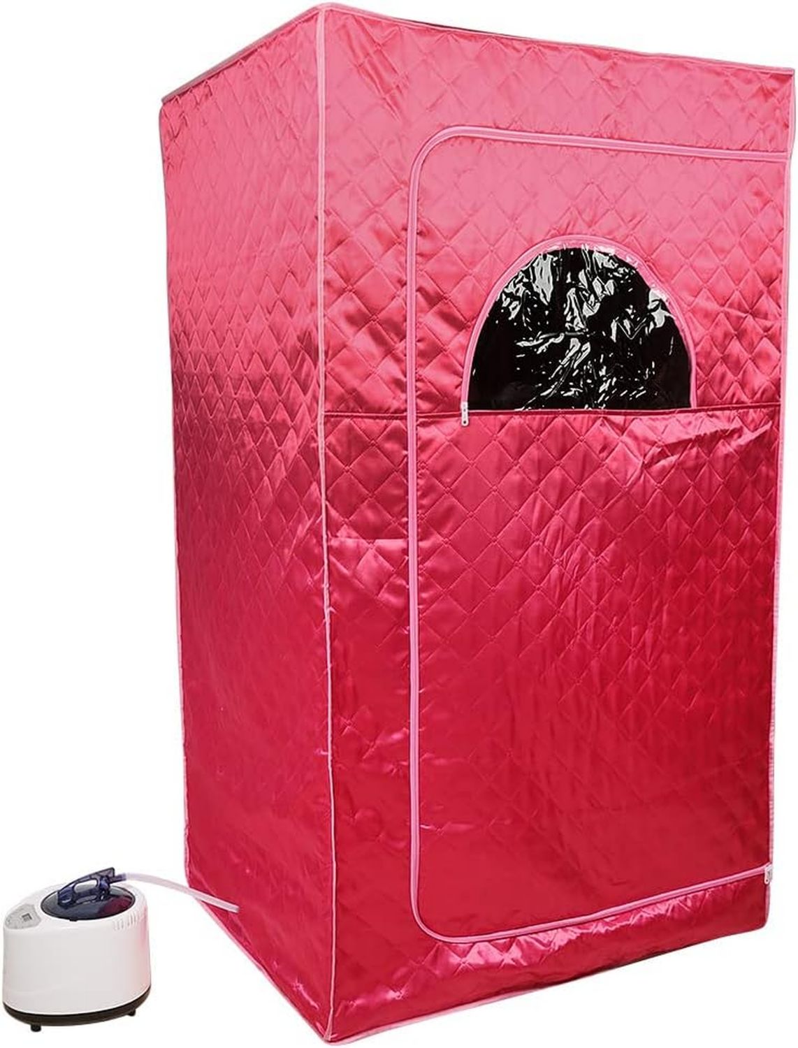 Cabine de sauna infrarouge – avec générateur de vapeur, format portable, 100x80x170cm, 1000W, 5L