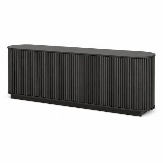 Meuble TV en bois noir
