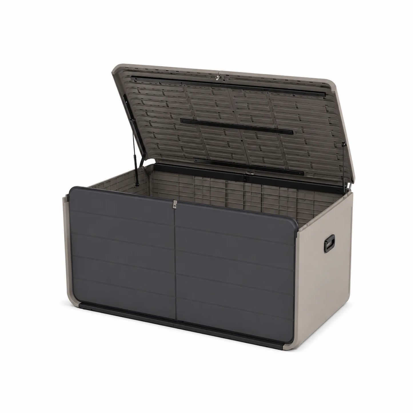 Coffre de rangement en polypropylène Gris/Noir