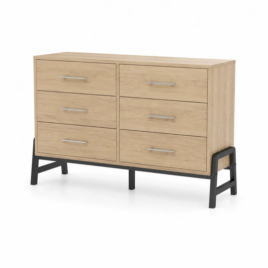 Commode en Bois et Métal 120x80x40 cm