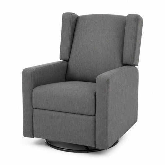 Fauteuil Relaxation en Tissu Polyester Gris avec Rotation