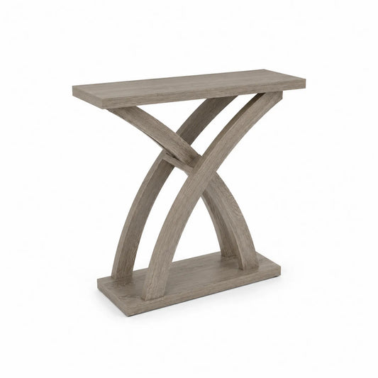 Console en MDF Clair avec Forme Croisée 120x30x80 cm