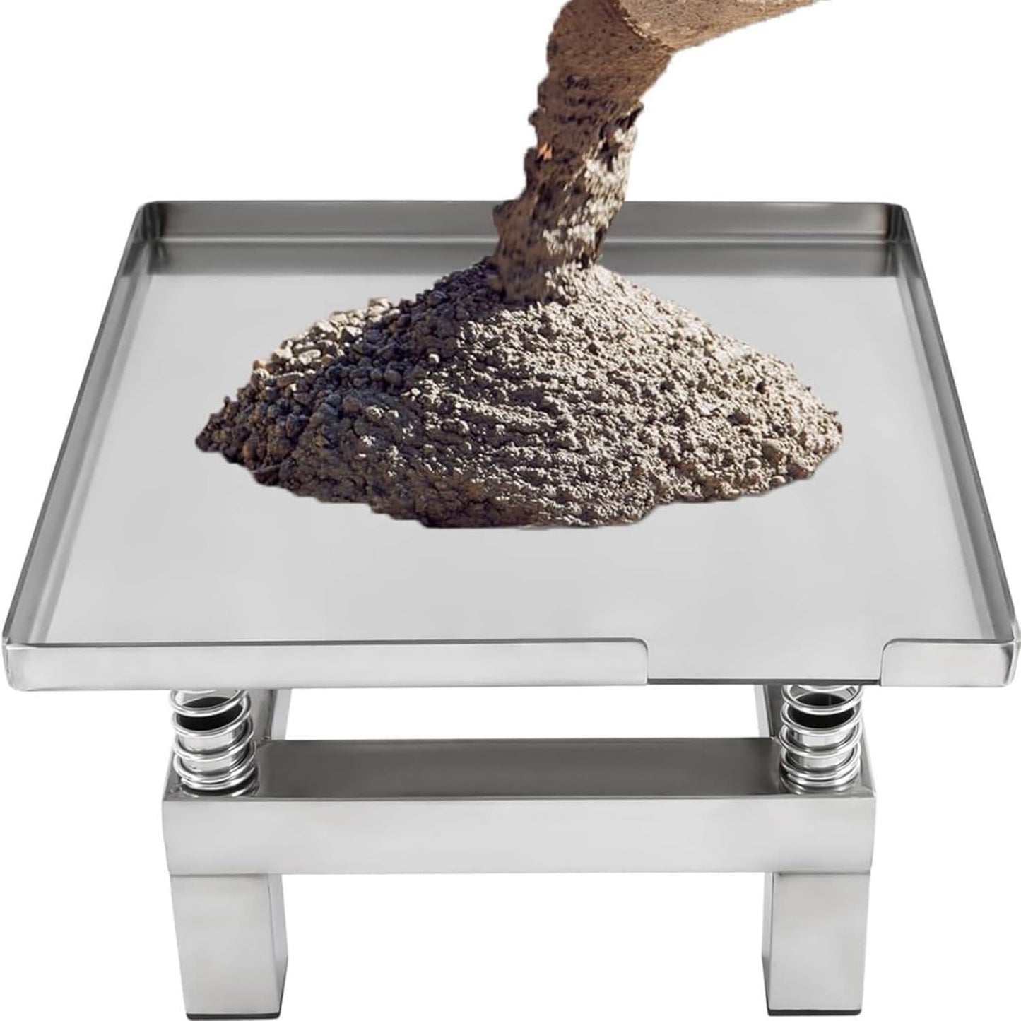 Plateforme vibrante – structure en acier, format compact, en acier inoxydable, 50 cm, 220 V