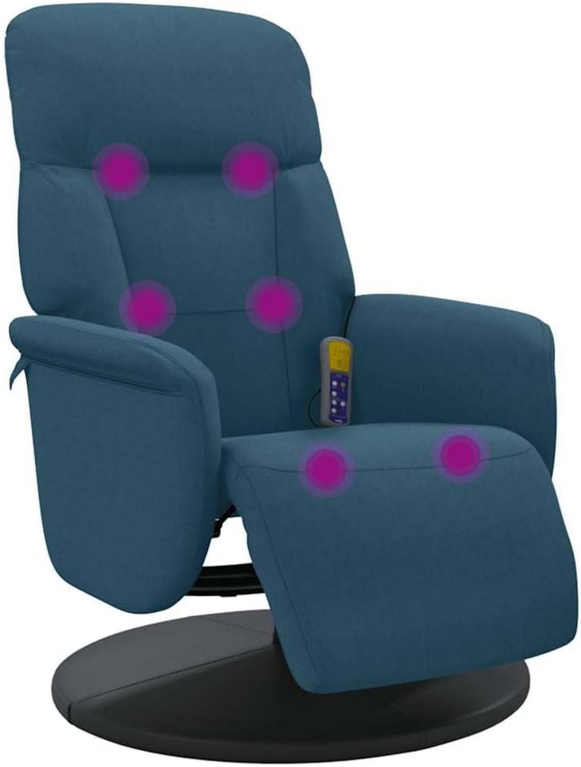 Fauteuil de massage – réglable, bleu, vidaXL