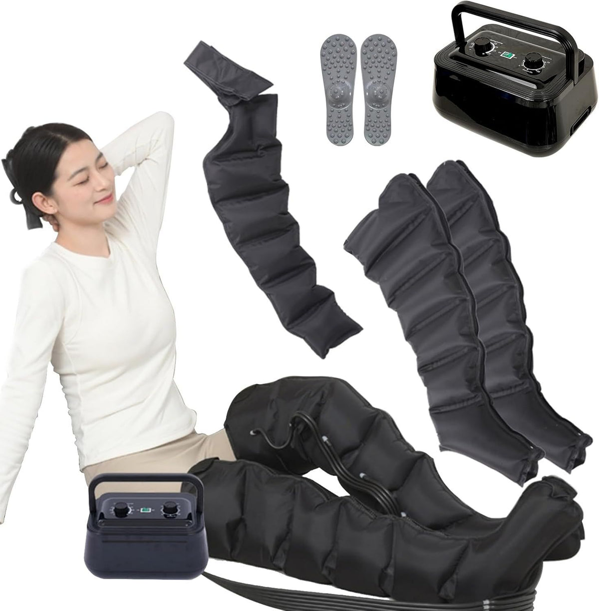 Bottes de pressothérapie: massage par compression d'air