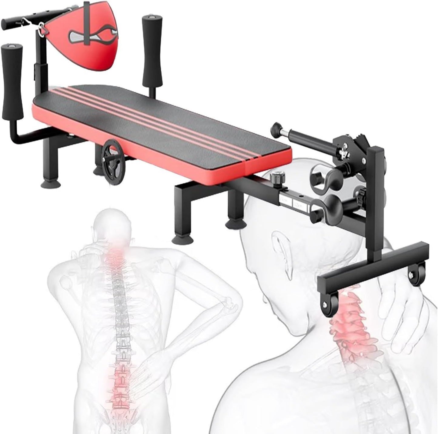 étirer le banc Table de massage et de décompression Contour – réglable, format portable, vert