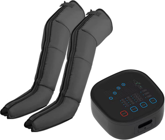 Bottes de pressothérapie: massage par compression d'air, noir