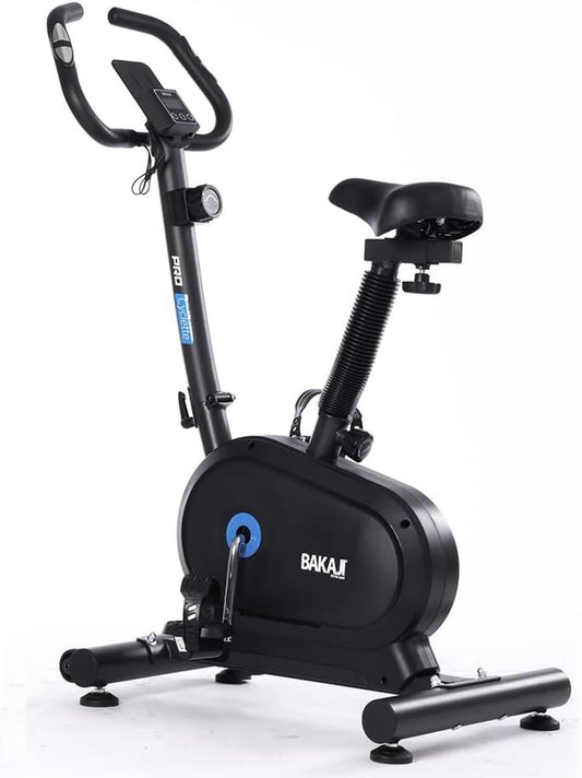 Vélo d'appartement – résistance réglable, avec écran, 8 niveau x, BAKAJI