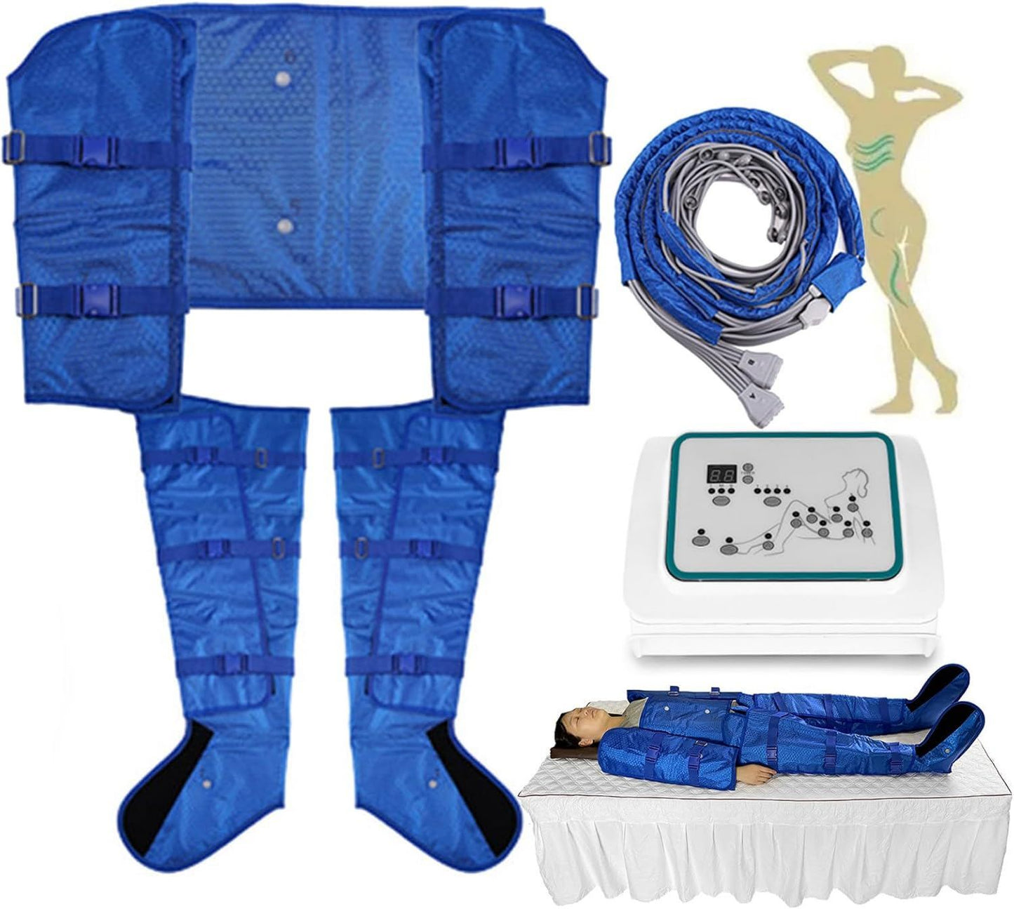 Bottes de pressothérapie – massage par compression d'air, 350 W