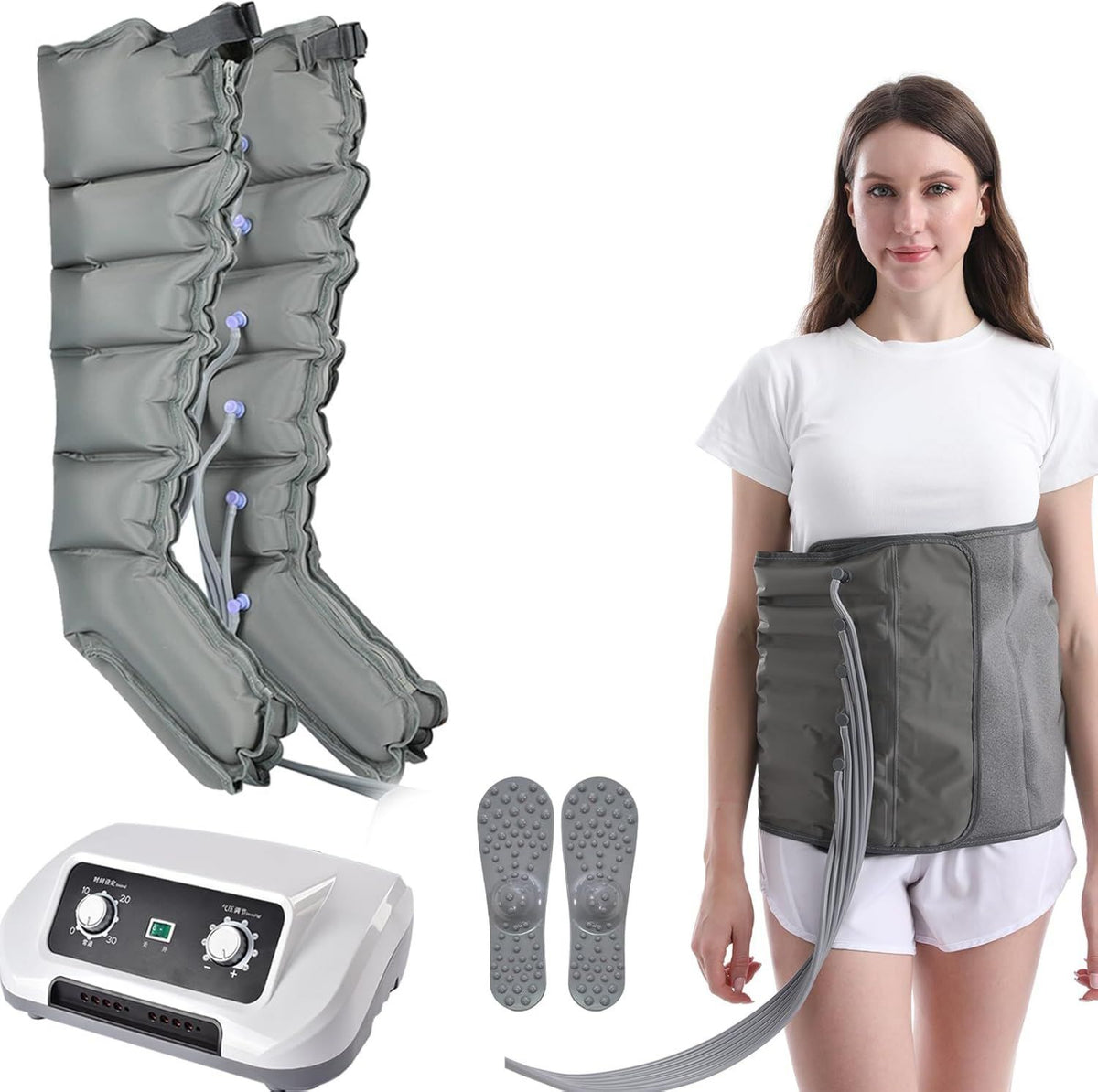 Appareil de massage – massage par compression d'air, pour pieds et jambes