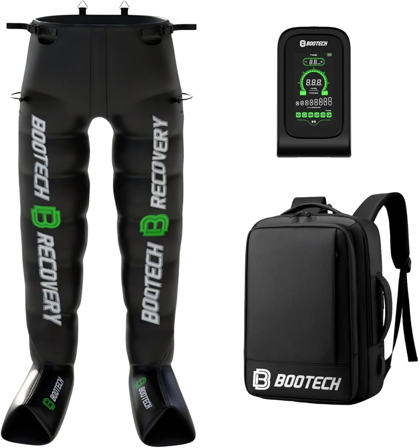 Bottes de pressothérapie - rechargeable, format portable, usage professionnel, 8 chambres