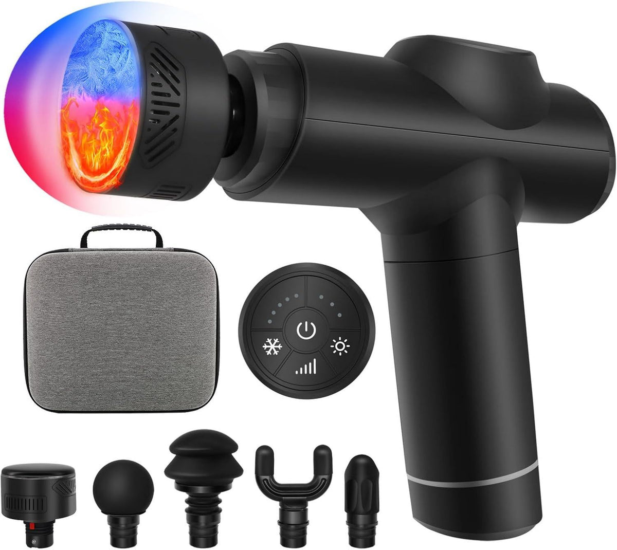 Pistolet de massage - fonctionnement silencieux, 12 mm, 78 kg, 20 kg, 5 niveau x