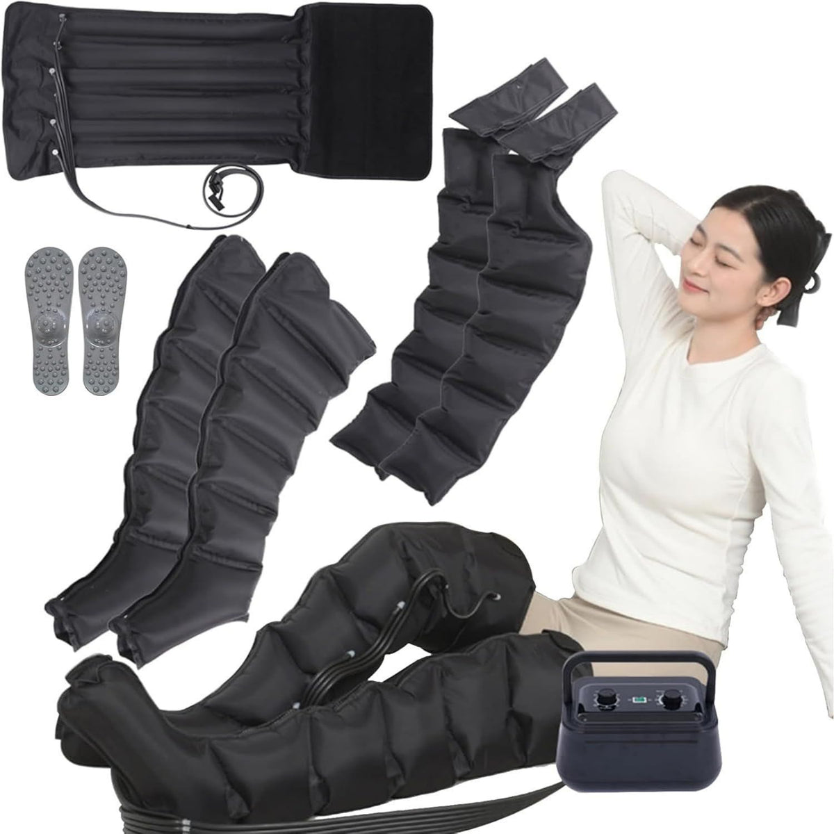 Bottes de pressothérapie – A02, 6 Chambres