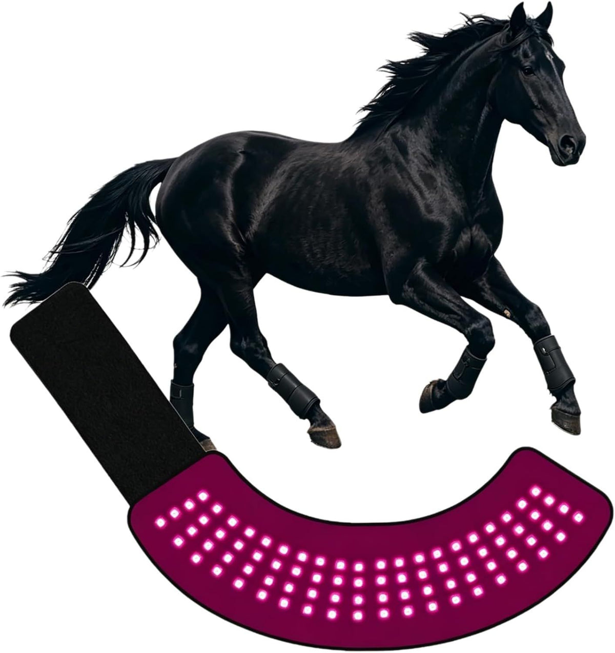 Appareil De Luminothérapie LED Rouge Et Infrarouge pour Chevaux 2PC: affichage LED
