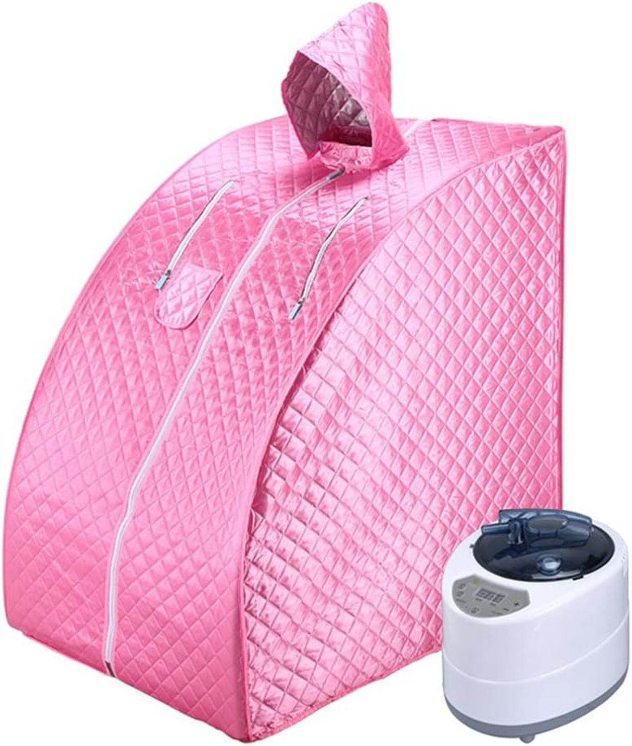 Sauna vapeur portable: pliable, rose