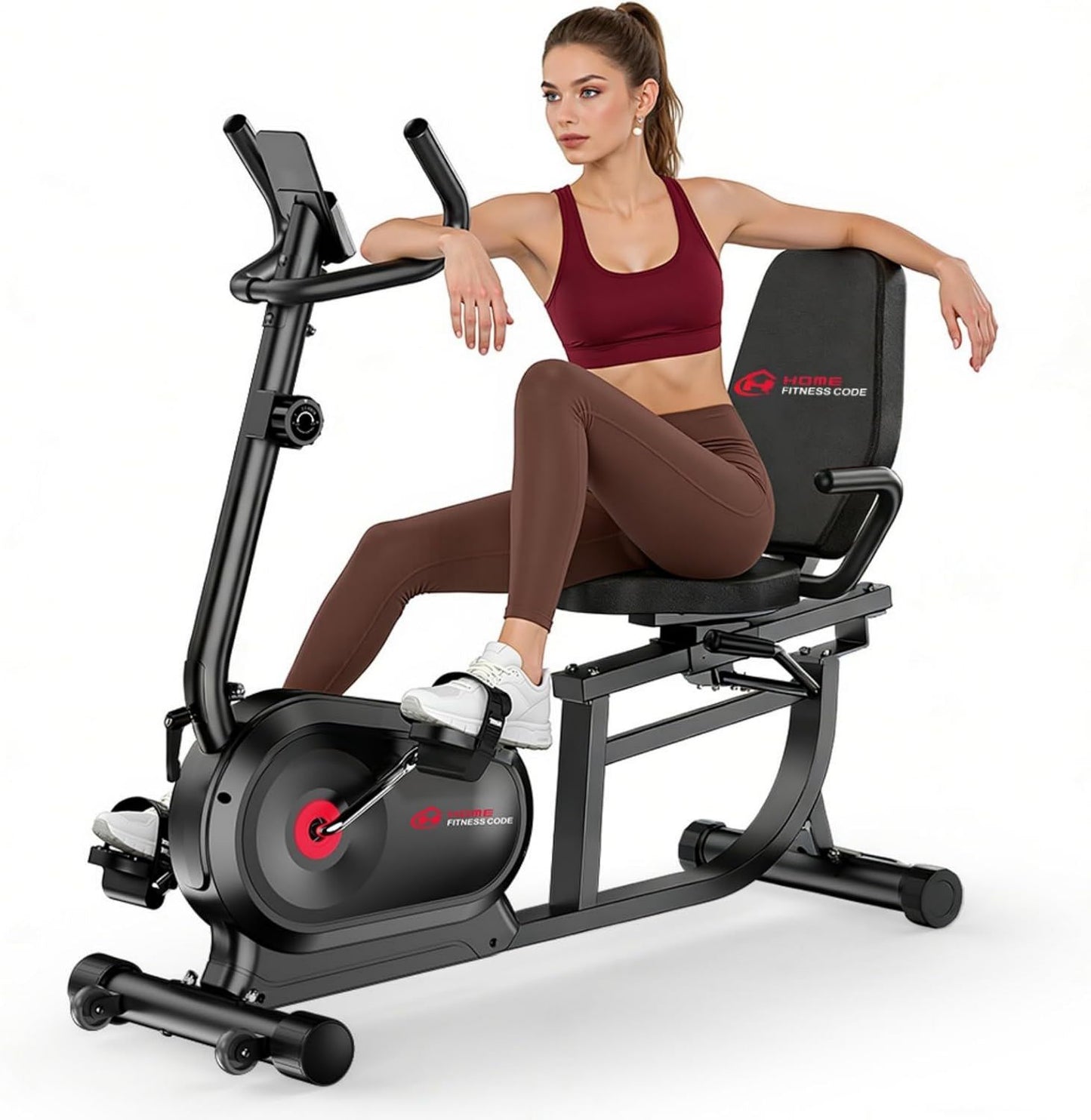 Vélo d'appartement – avec écran, 150 KG, 16 Niveau x