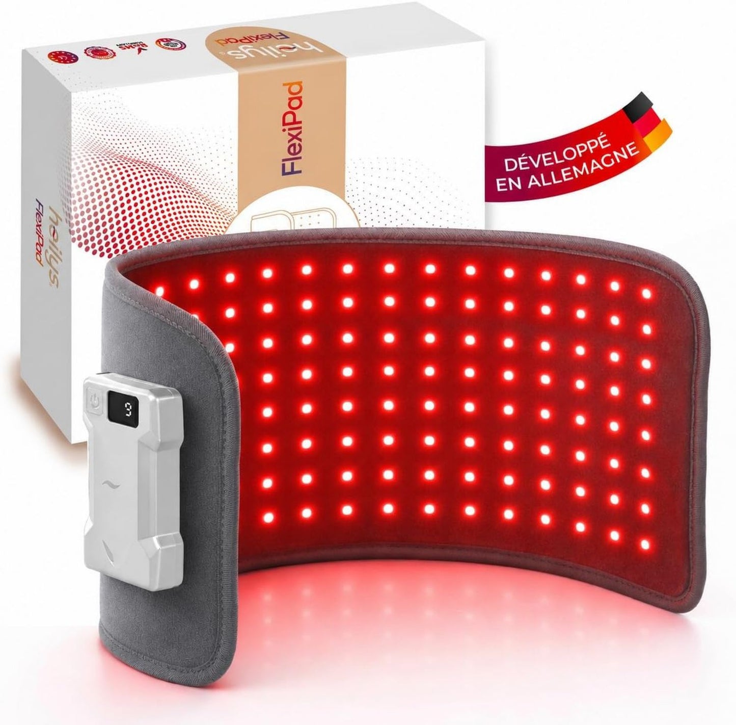 Lampe LED à lumière rouge avec lumière rouge 630 nm - affichage LED, 850 nm, FlexiPad