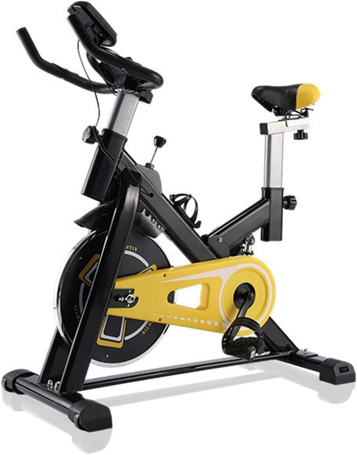 Vélo d'exercice – résistance magnétique, fonctionnement silencieux, résistance réglable, 101 x 48 x 116cm, 150 Kg, noir