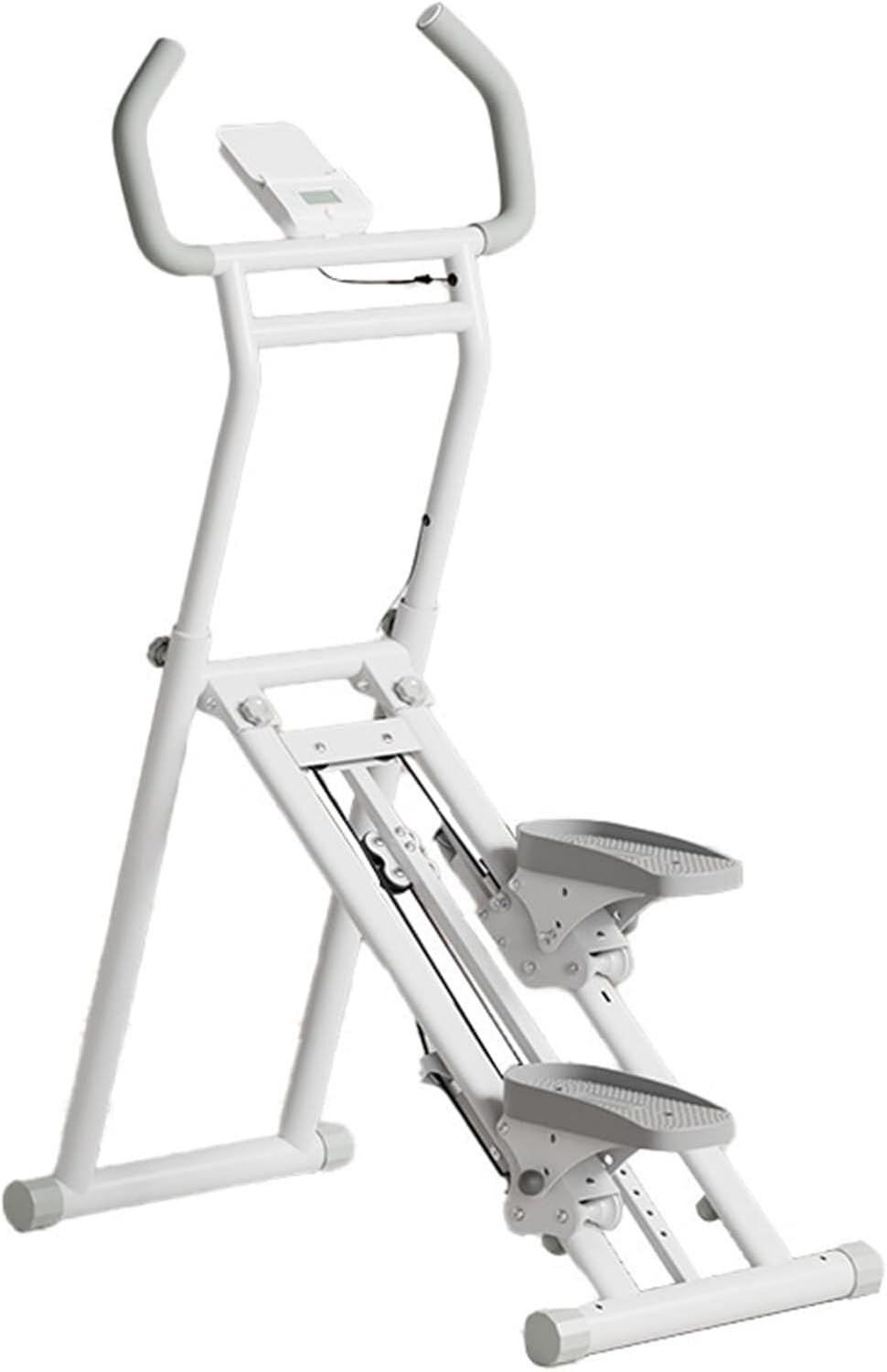 Stepper vertical - pliable, réglable, avec écran, usage à domicile, blanc
