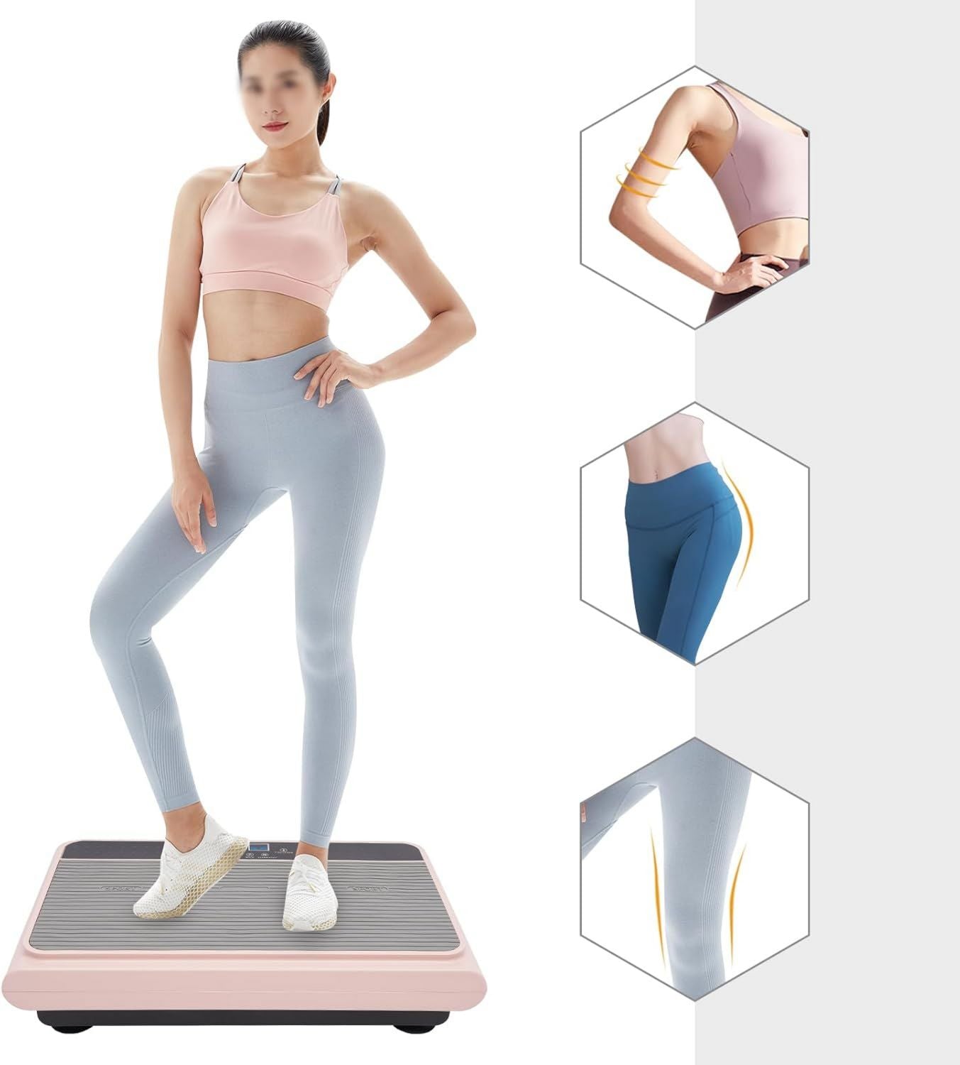 Plateforme vibrante – connexion Bluetooth, usage à domicile, 99 vitesses