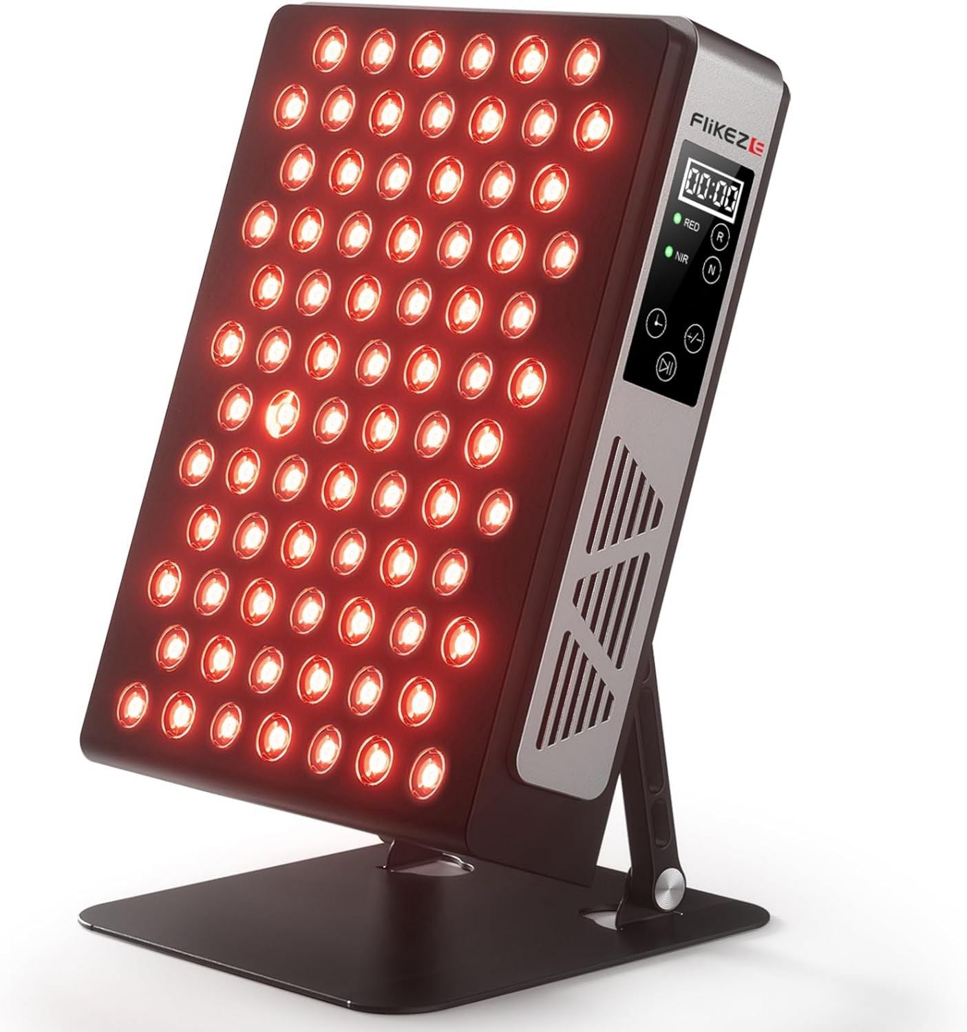 Appareil de luminothérapie rouge – affichage LED, 660 nm, 850 nm, 78 LED, FliKEZE
