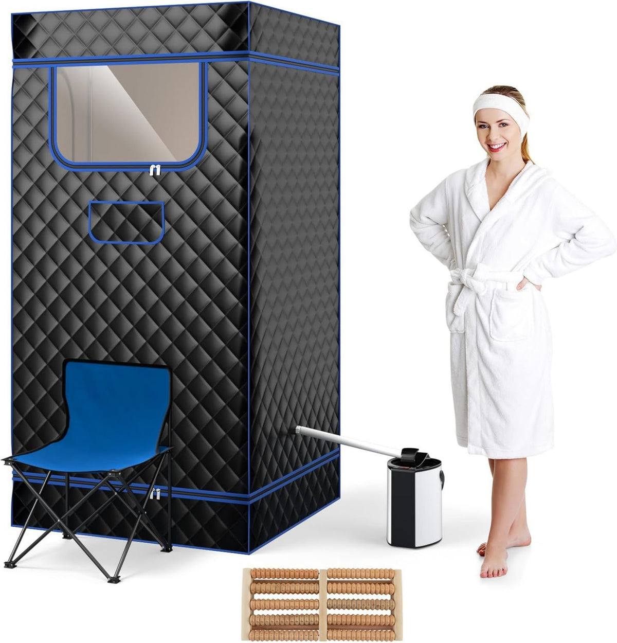 Sauna vapeur portable – pliable, format portable, usage à domicile, 3L, 9 Niveau x, RELAX4LIFE