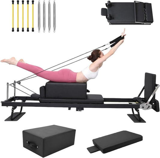 Machine de réformateur de pilates pour salle de sport à – pliable, usage à domicile