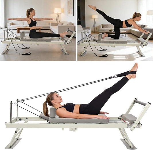 Machine de pilates pour entraînement à domicile: pliable, format portable, usage à domicile, 136 kg