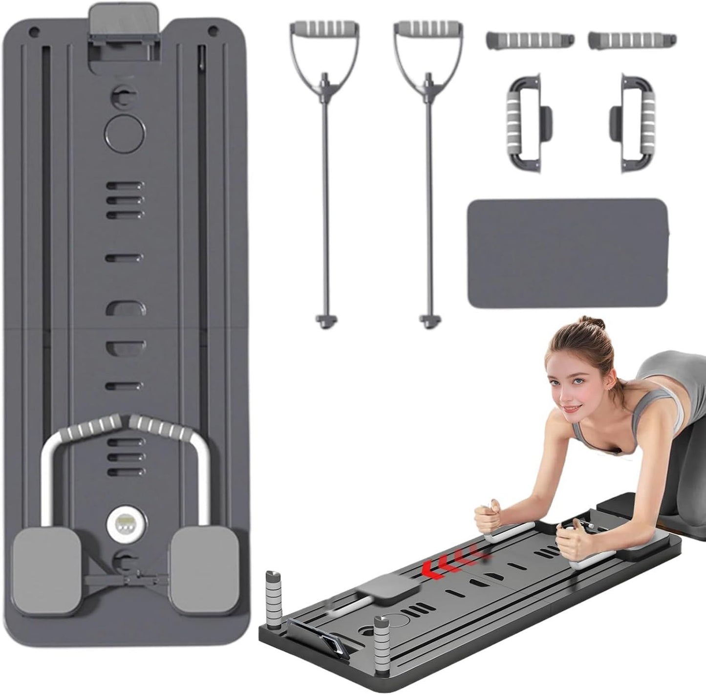 Planche de Pilates: pliable, format portable, usage à domicile