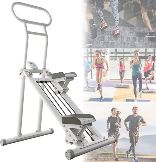 Stepper vertical: format compact, pliable, usage à domicile, noir