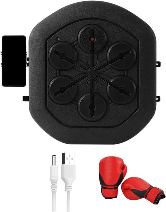 Machine de boxe musicale - montage mural, rechargeable