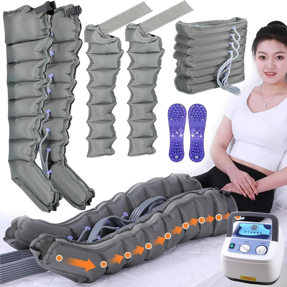 Bottes de pressothérapie - massage par compression d'air